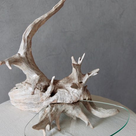 Triangle driftwood display stand