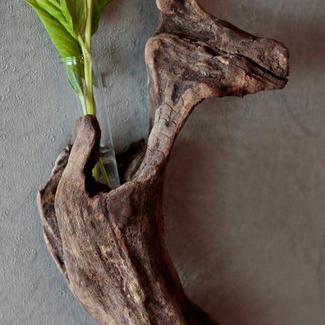 Driftwood hanging flower vase#4