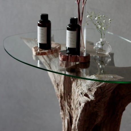 Driftwood×iron Display table