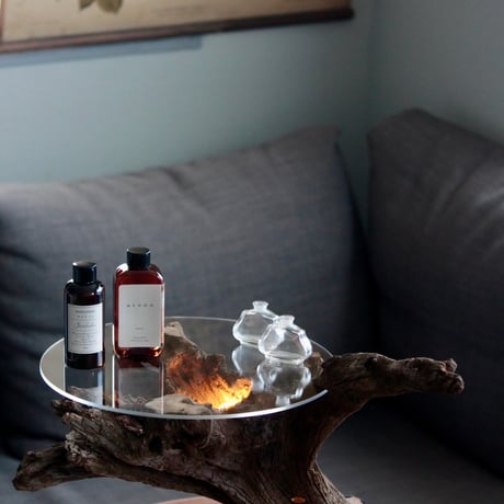 Driftwood display table light