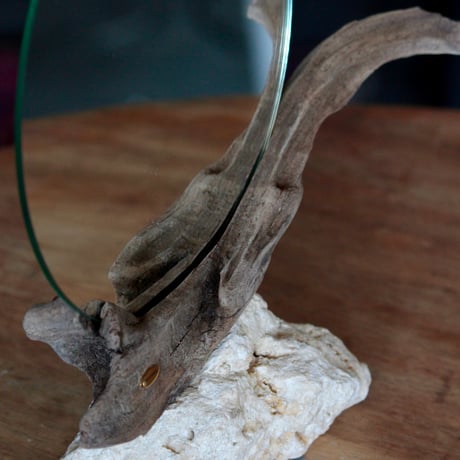 Driftwood stand mirror#4