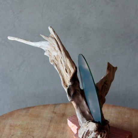 Driftwood stand mirror#2
