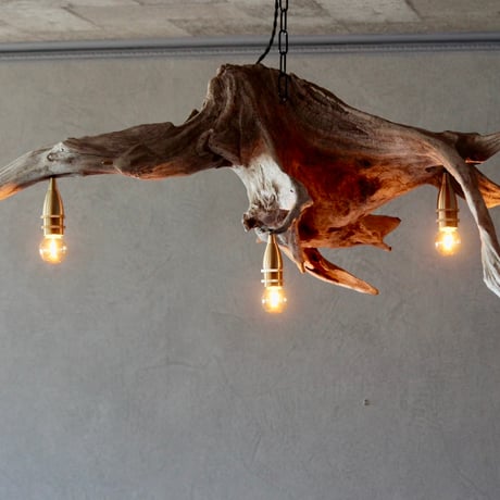 3bulbs Driftwood chandelier