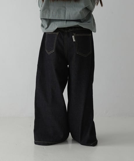 stitch denim  pants