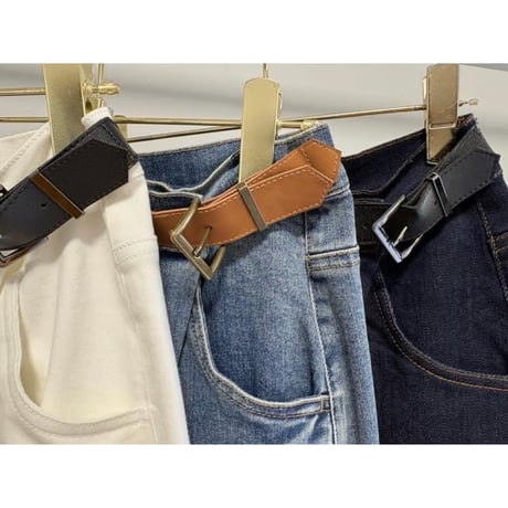 【MARGAUX VINTAGE】バックルデニムパンツ　27015