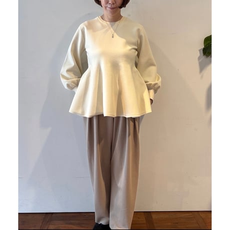 【MARGAUX VINTAGE】ロゴウエストタックパンツ　26141