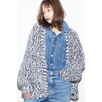 【MARGAUX VINTAGE】フェザーヤーンVカーディガン　26127