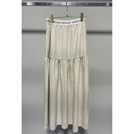 【MARGAUX VINTAGE】ロゴウエストギャザースカート　26142