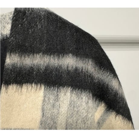 【MARGAUX VINTAGE】シャギージップコート（CHECK）　26129