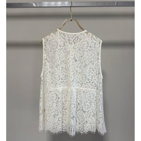 【MARGAUX VINTAGE】総レースノースリーブベスト　27024