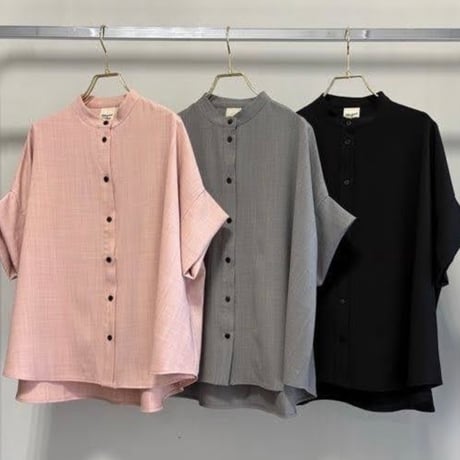【MARGAUX VINTAGE】スタンドカラーブラウス　27017