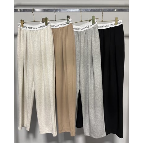 【MARGAUX VINTAGE】ロゴウエストタックパンツ　26141