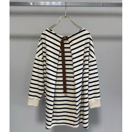【MARGAUX VINTAGE】ボーダーB/Nプルオーバー　27029