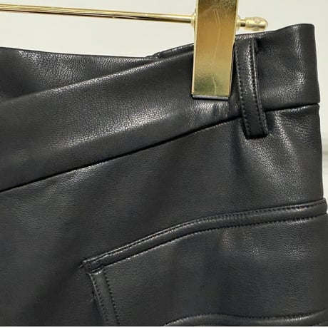 【MARGAUX VINTAGE】レザーラップスカート　26135