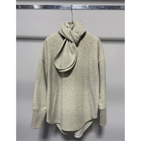 【MARGAUX VINTAGE】マフラー付き裏起毛プルオーバー　26125