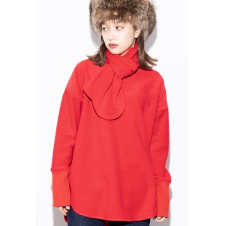 【MARGAUX VINTAGE】マフラー付き裏起毛プルオーバー　26125