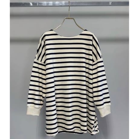 【MARGAUX VINTAGE】ボーダーB/Nプルオーバー　27029