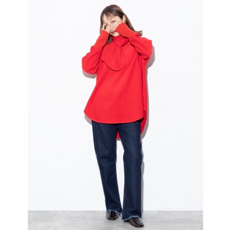 【MARGAUX VINTAGE】マフラー付き裏起毛プルオーバー　26125