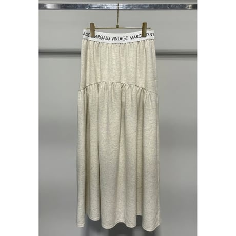 【MARGAUX VINTAGE】ロゴウエストギャザースカート　26142
