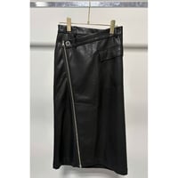 【MARGAUX VINTAGE】レザーラップスカート　26135