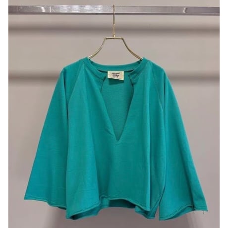 【MARGAUX VINTAGE】裏毛スキッパープルオーバー　27025