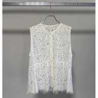 【MARGAUX VINTAGE】総レースノースリーブベスト　27024