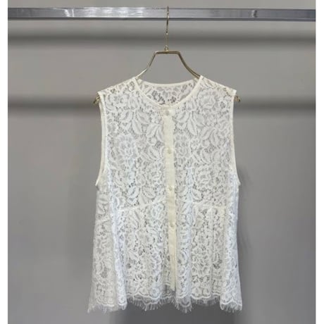 【MARGAUX VINTAGE】総レースノースリーブベスト　27024