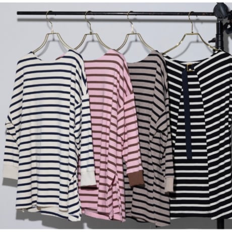 【MARGAUX VINTAGE】ボーダーB/Nプルオーバー　27029