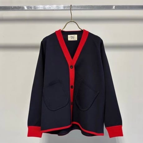 【MARGAUX VINTAGE】バイカラーVネックカーディガン　27005
