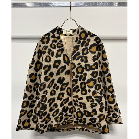 【MARGAUX VINTAGE】シャギージップコート（レオパード）　26128