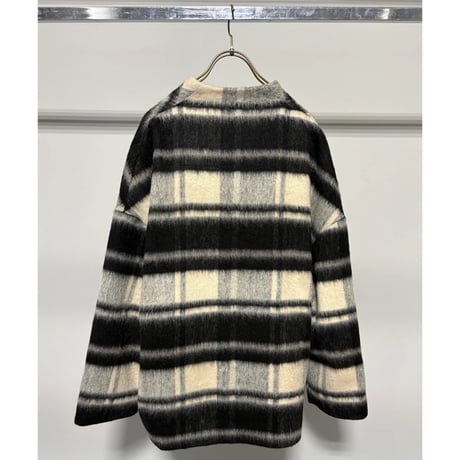 【MARGAUX VINTAGE】シャギージップコート（CHECK）　26129
