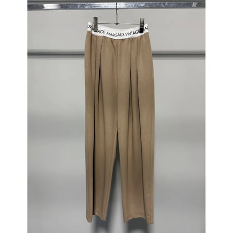 【MARGAUX VINTAGE】ロゴウエストタックパンツ　26141