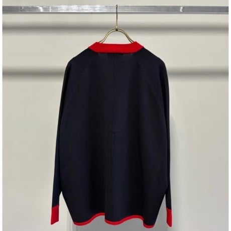 【MARGAUX VINTAGE】バイカラーVネックカーディガン　27005