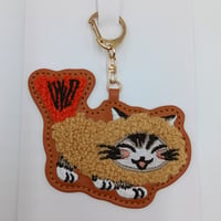 ダヤン　サガラ刺繍　キーホルダー　エビフニャー