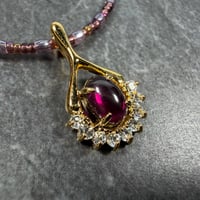 【霊視ナターシャオリジナル】深奥に宿る薔薇の熾火・眠れる情熱を呼び覚ますネックレス【ロードライトガーネット】