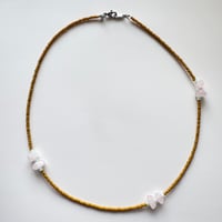 necklace / yellow × pink