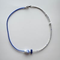 necklace / blue×gray