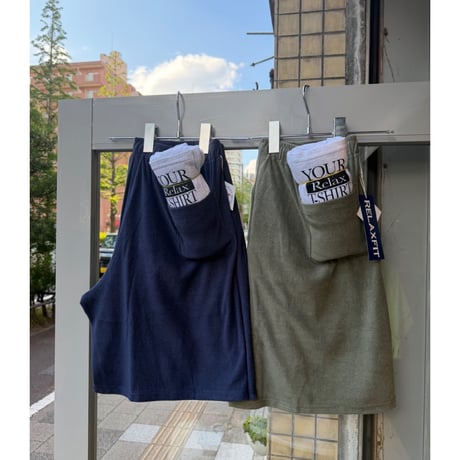RELAXFIT by Supermarket ""US marines Pile shorts "ﾉﾍﾞﾙﾃｨTｼｬﾂ付き🎯
