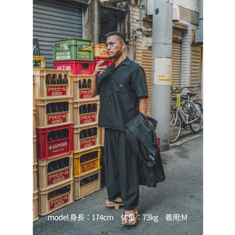 袴パンツ　ストライプ