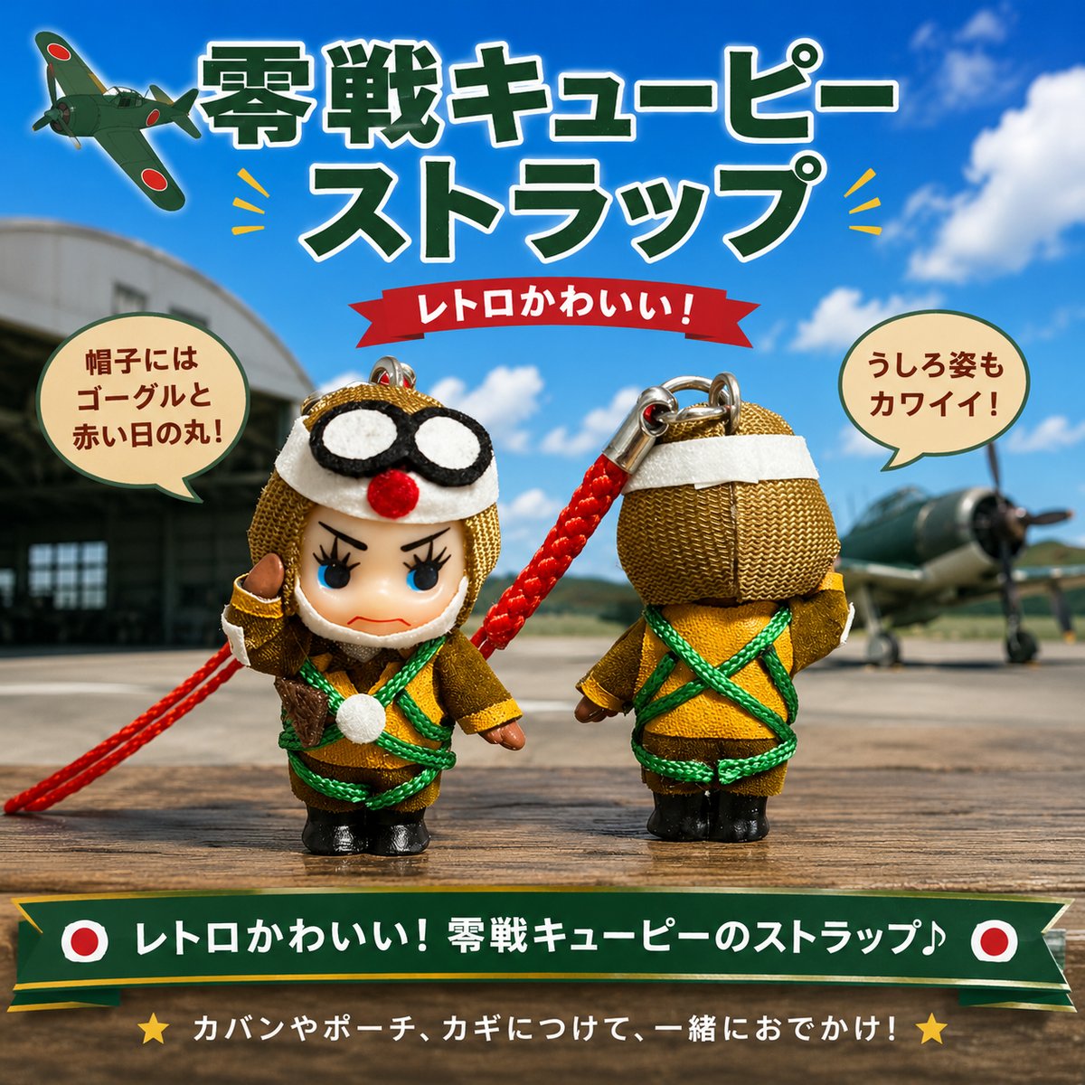 キューピー】零戦搭乗員 帝国海軍 敬礼 陸上自衛隊 海上自衛隊 航空