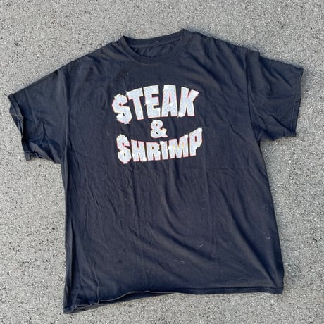 LE$ steak & shrimp T-SHIRTS ( USED )