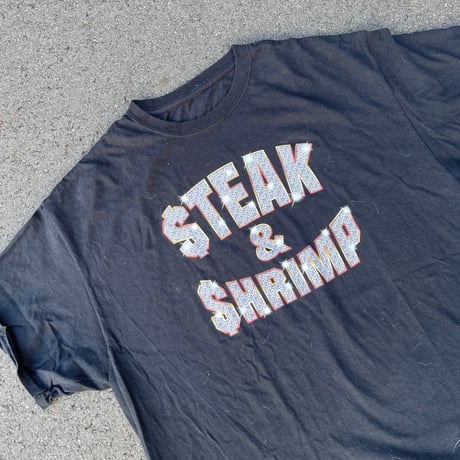 LE$ steak & shrimp T-SHIRTS ( USED )
