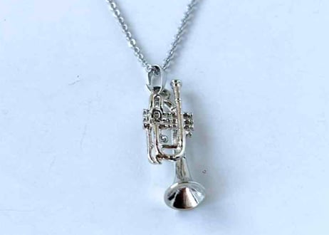 モチーフネックレス19 トランペットsilver