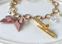 リボンバッグチャーム037 トロンボーンpink