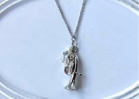 モチーフ×天然石ネックレス30 チューバsilver
