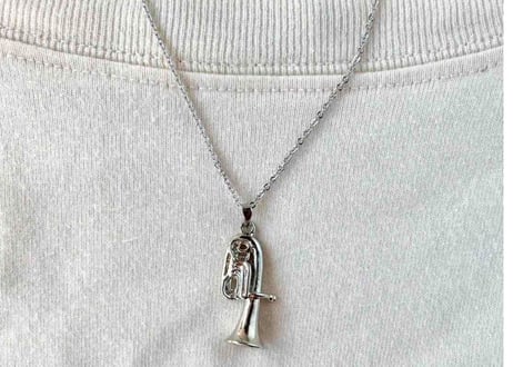 モチーフネックレス18 チューバsilver