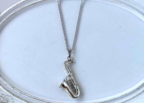 モチーフネックレス20 サックスsilver