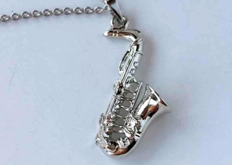 モチーフネックレス20 サックスsilver