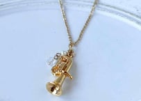 モチーフ×天然石ネックレス08 チューバgold