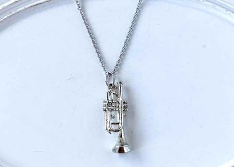 モチーフネックレス19 トランペットsilver